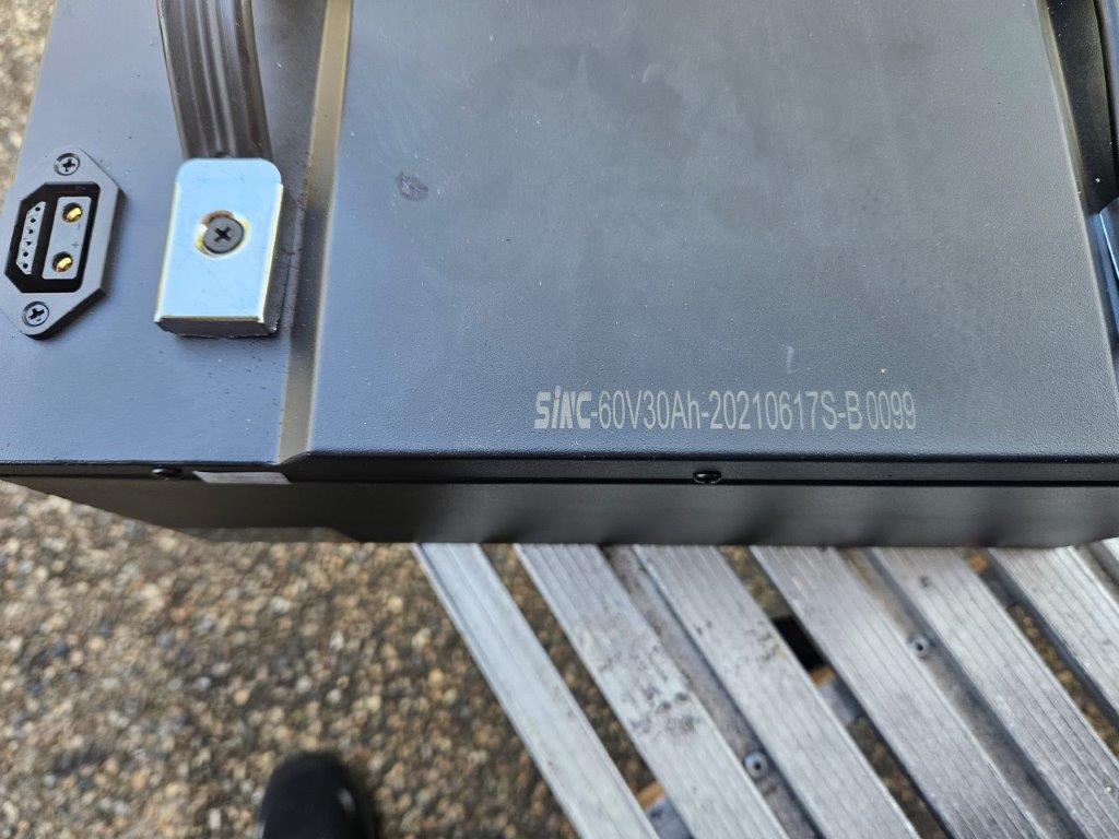 60V Lithium e-moped Battery with charger (SINC 60V30AH)