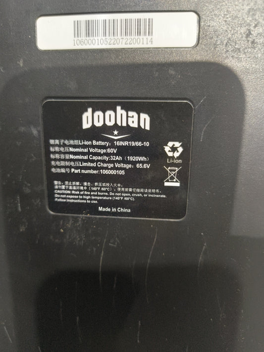 Doohan ITank 32Ah battery